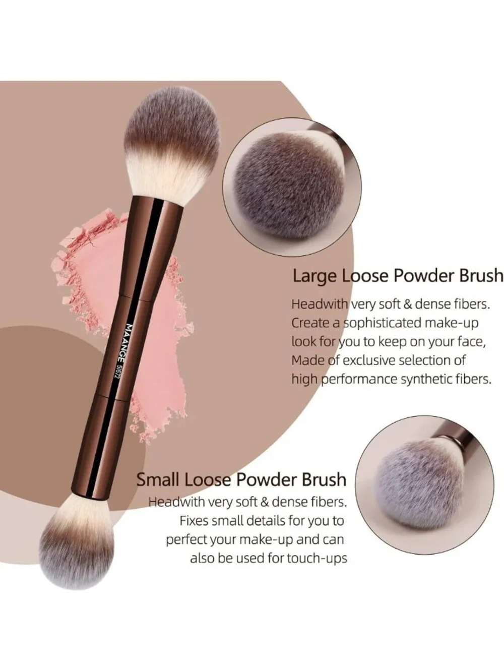 20 Pcs Double-End Makeup Brushes Set with Gift Box for Blending & Buffing